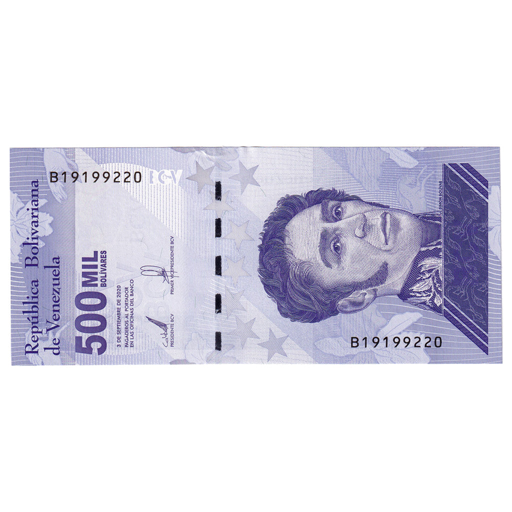 Billete, 2020, Venezuela, 2020-09-03, 500000 BOLIVARES, UNC