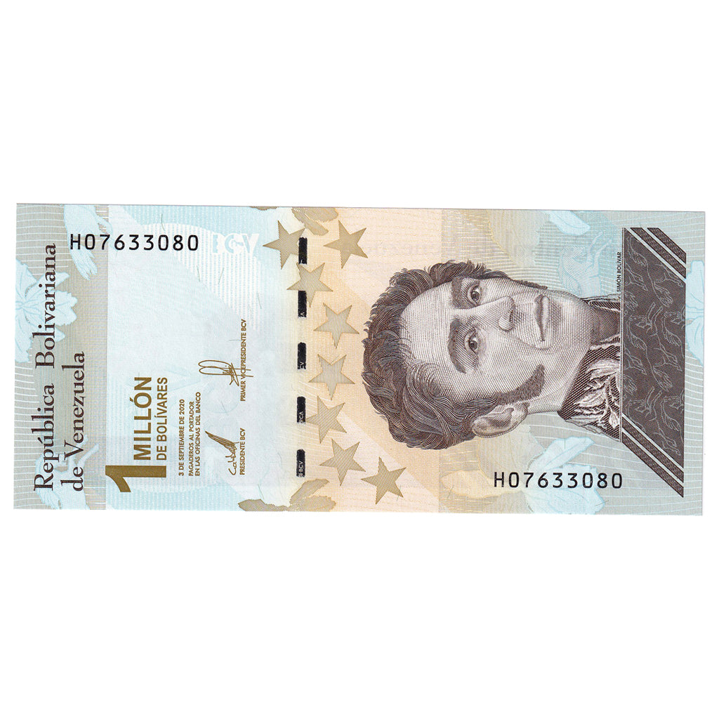 Banknote, Venezuela, 2020, 2020-09-03, 1000000 BOLIVARES, UNC(65-70)
