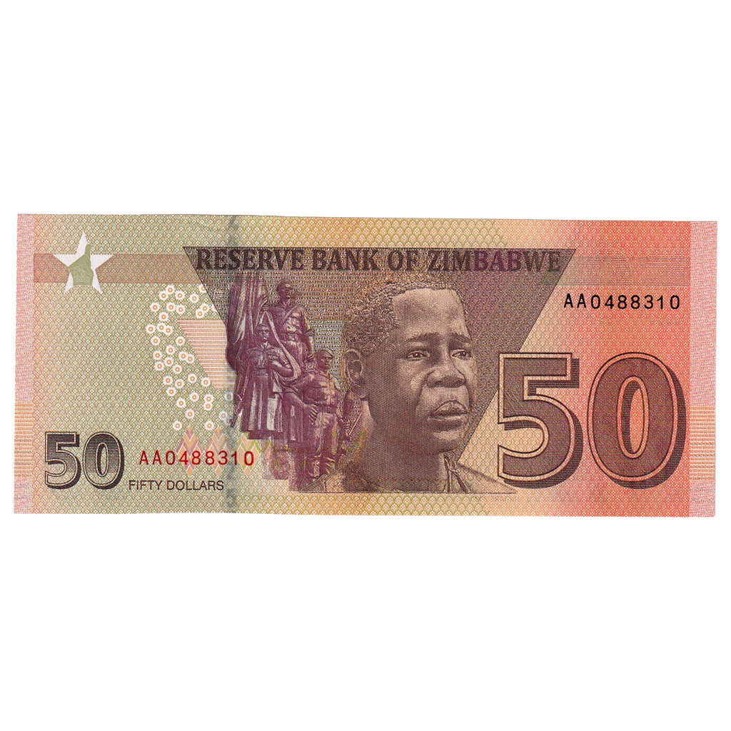 Banknote, Zimbabwe, 50 Dollars, 2020, UNC(65-70)