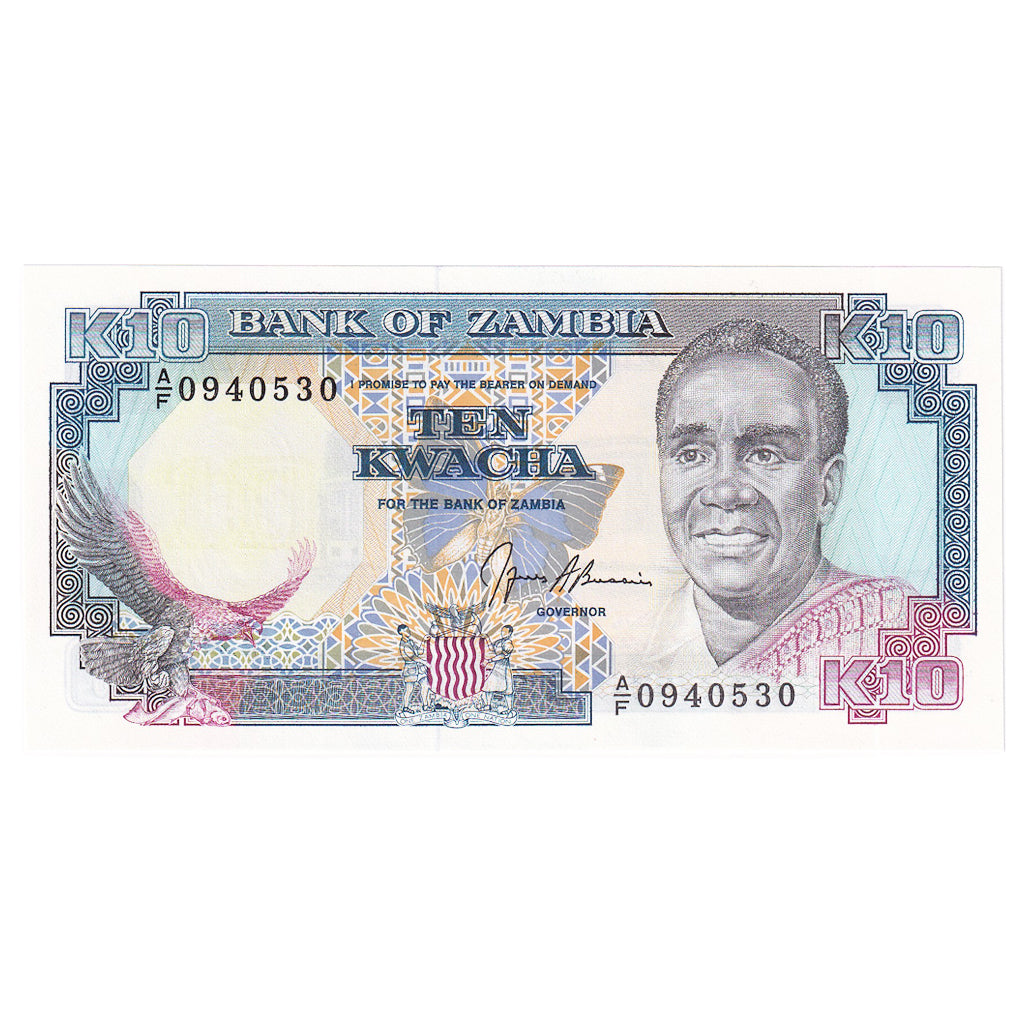 Banknote, Zambia, 10 Kwacha, Undated (1989-91), Undated, KM:31b, UNC(65-70)