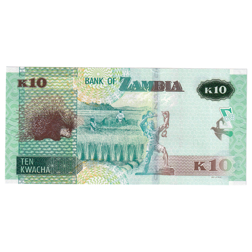Zambia, 10 Kwacha, 2020, KM:51, UNC(65-70)