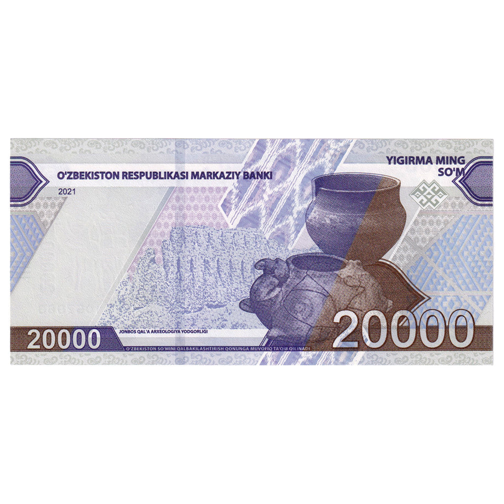 Oezbekistan, 1 Sum, 2021, 20000 SUM, NIEUW