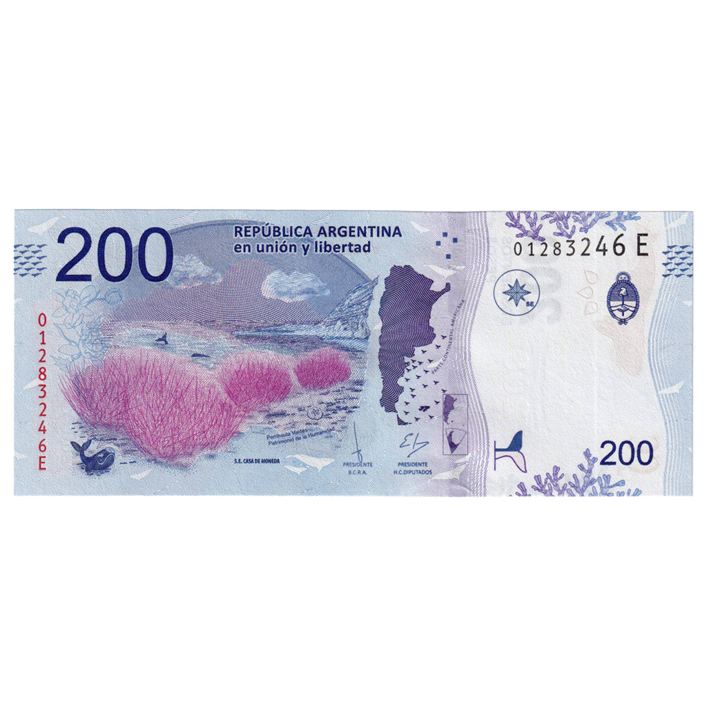 Biljet, Argentinië, 200 Pesos, NIEUW