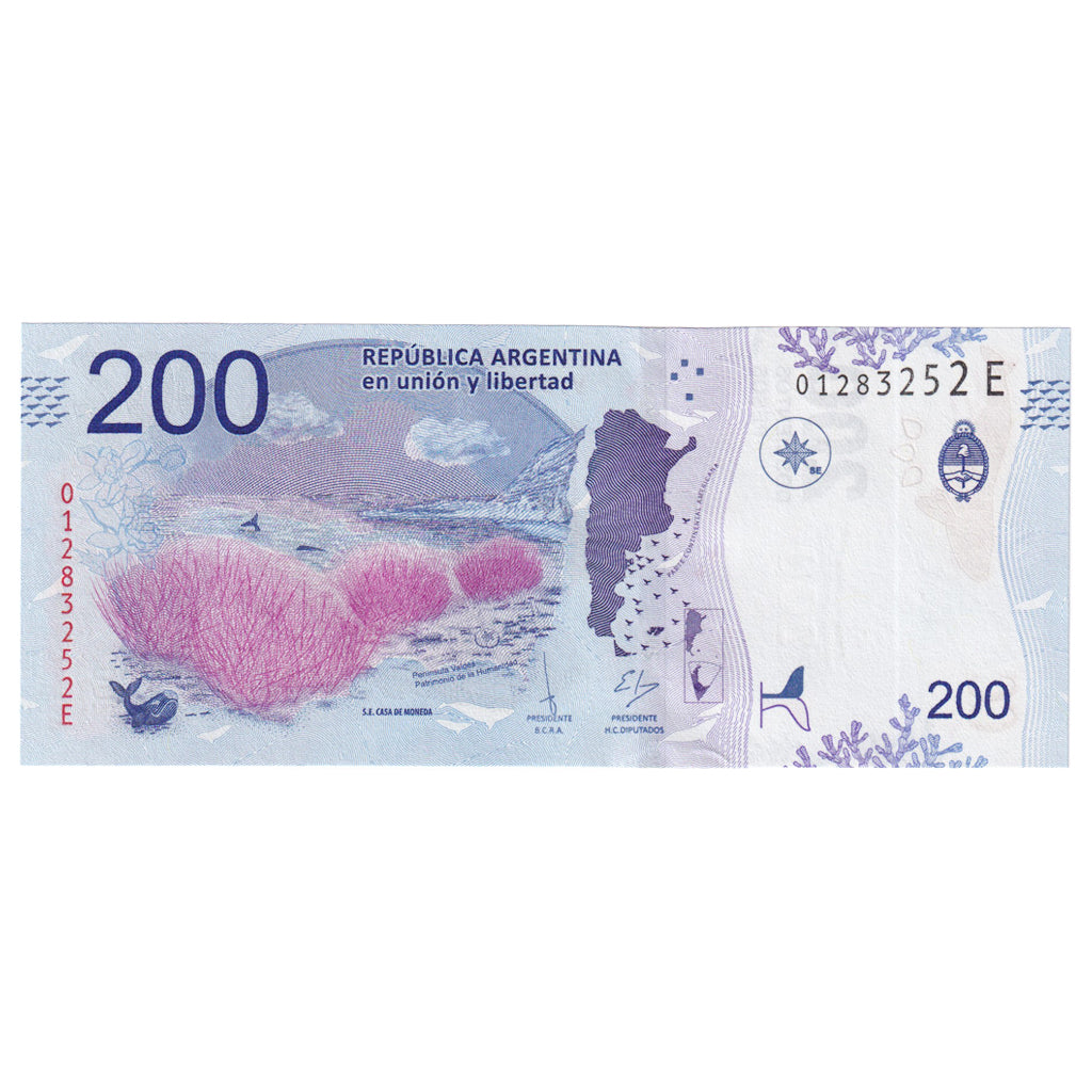 Geldschein, Argentinien, 200 Pesos, UNZ