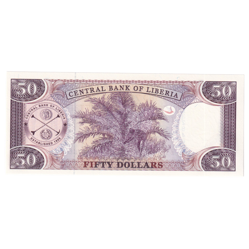 Nota, Libéria, 50 Dollars, 2011, KM:29d, UNC(65-70)