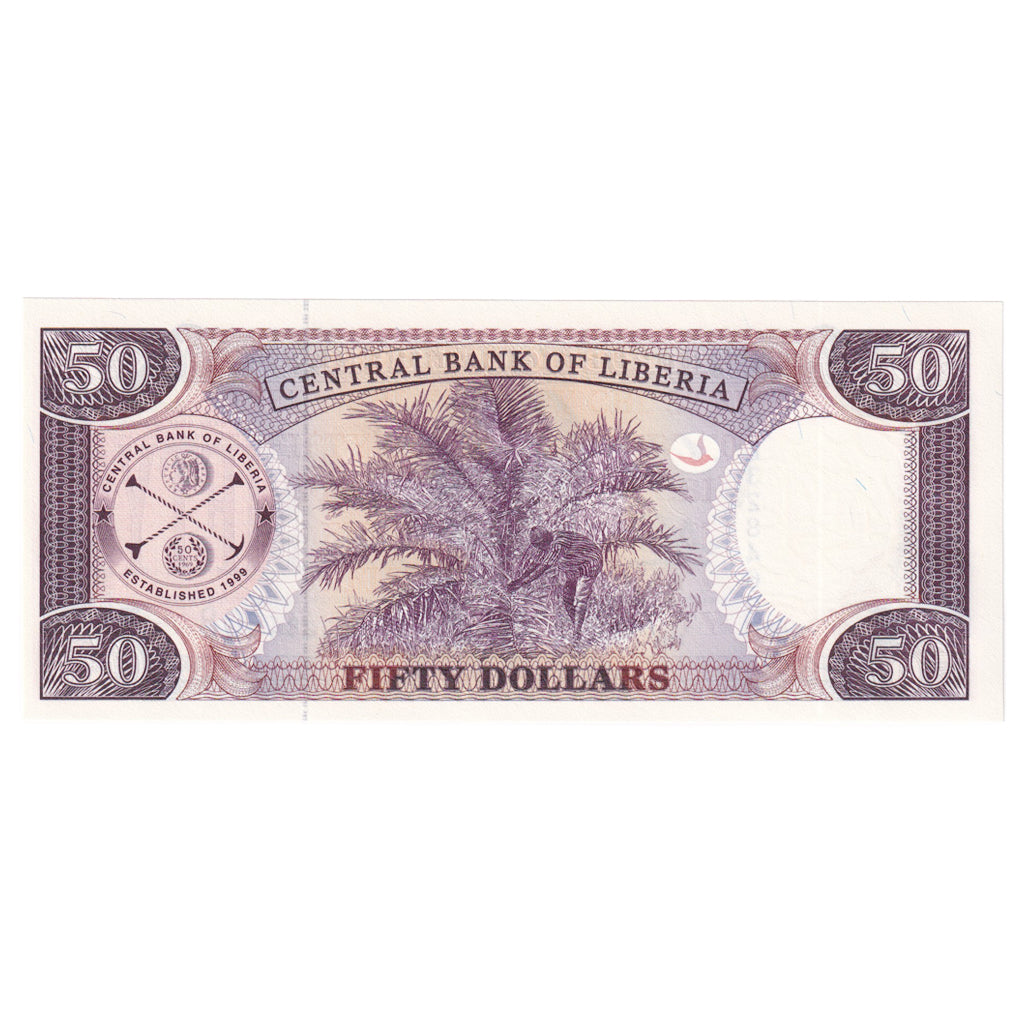Banknote, Liberia, 50 Dollars, 2011, KM:29d, UNC(65-70)