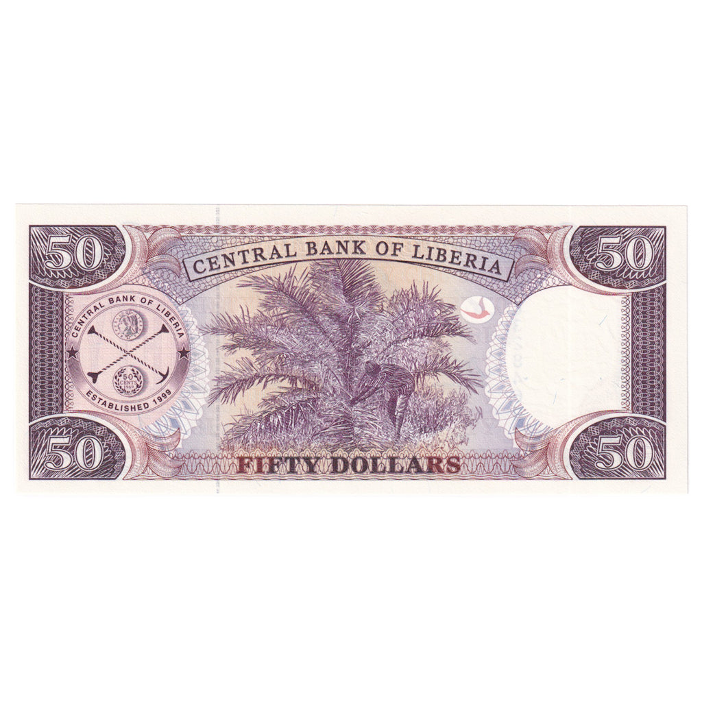 Banknote, Liberia, 50 Dollars, 2011, KM:29d, UNC(65-70)