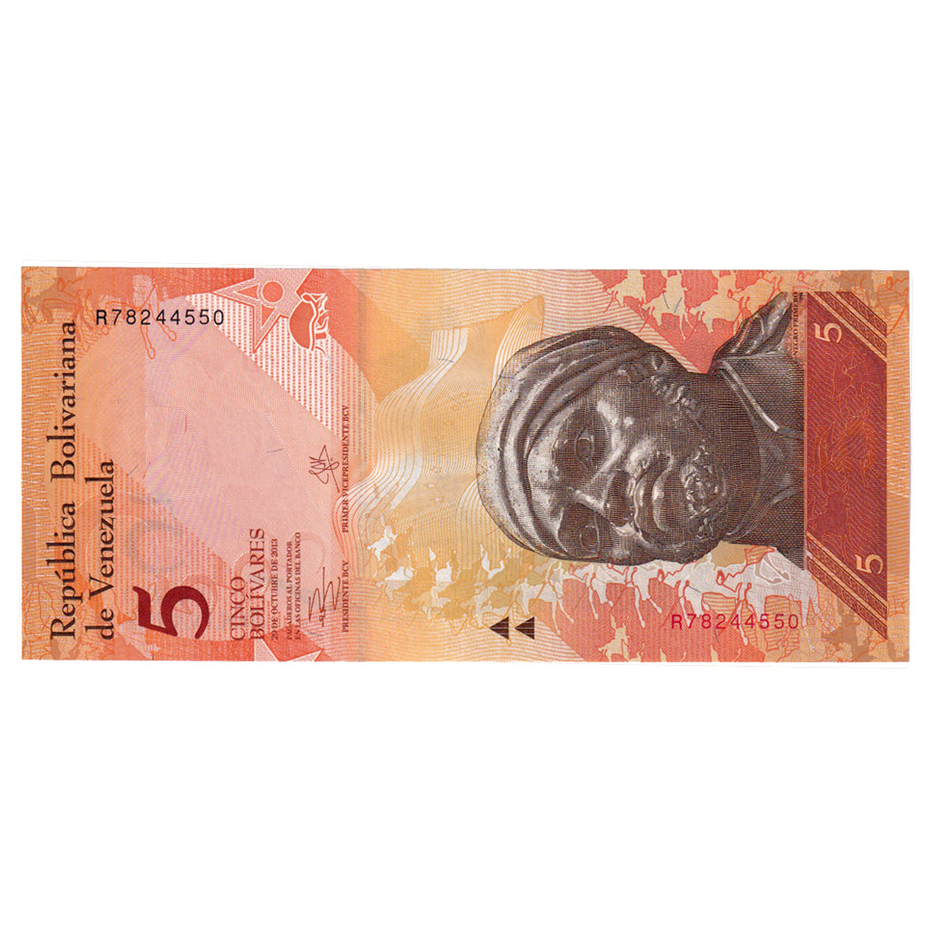 Banknote, Venezuela, 5 Bolivares, 2013, 2013-10-29, KM:89a, UNC(65-70)