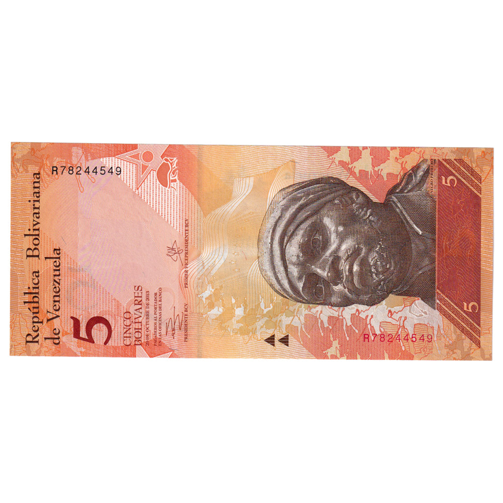 Banknote, Venezuela, 5 Bolivares, 2013, 2013-10-29, KM:89a, UNC(65-70)