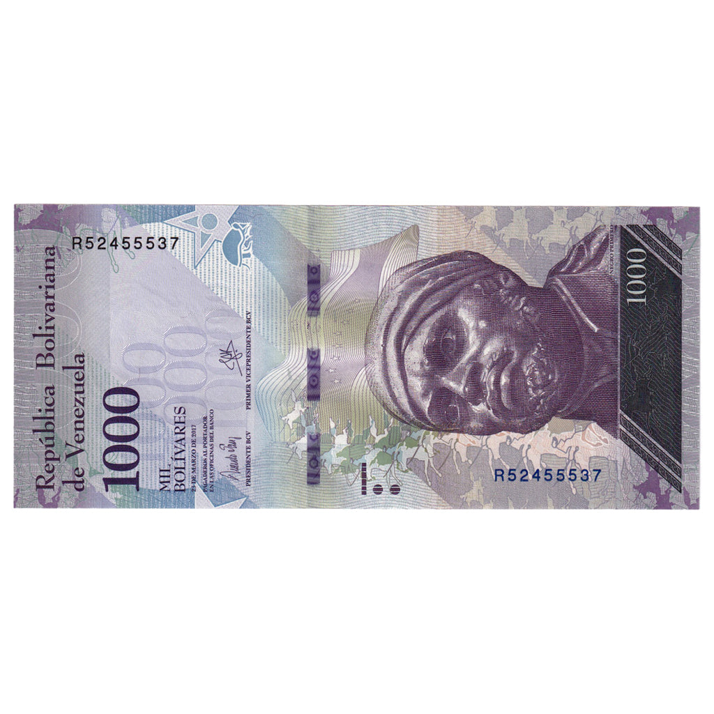 Banknote, Venezuela, 1000 Bolivares, 2017, 2017-03-23, UNC(65-70)