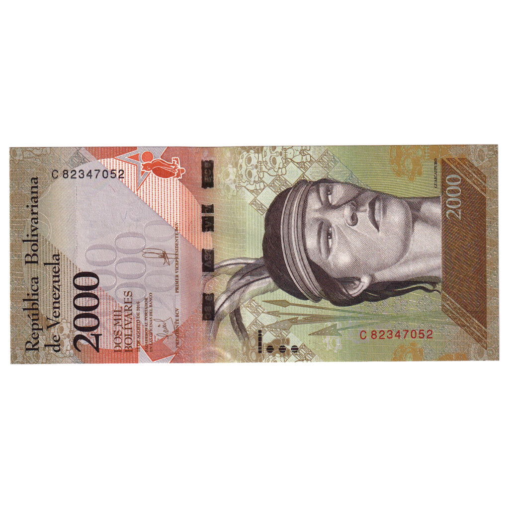 Banconote, Venezuela, 2000 Bolivares, 2016, 2016-08-18, FDS