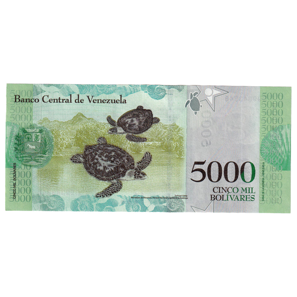 Banknote, Venezuela, 5000 Bolivares, 2017, 2017-12-13, UNC(65-70)