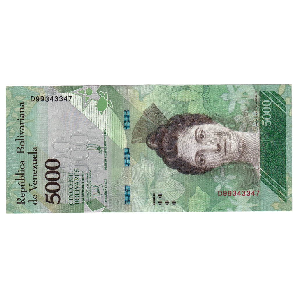 Geldschein, Venezuela, 5000 Bolivares, 2017, 2017-12-13, UNZ