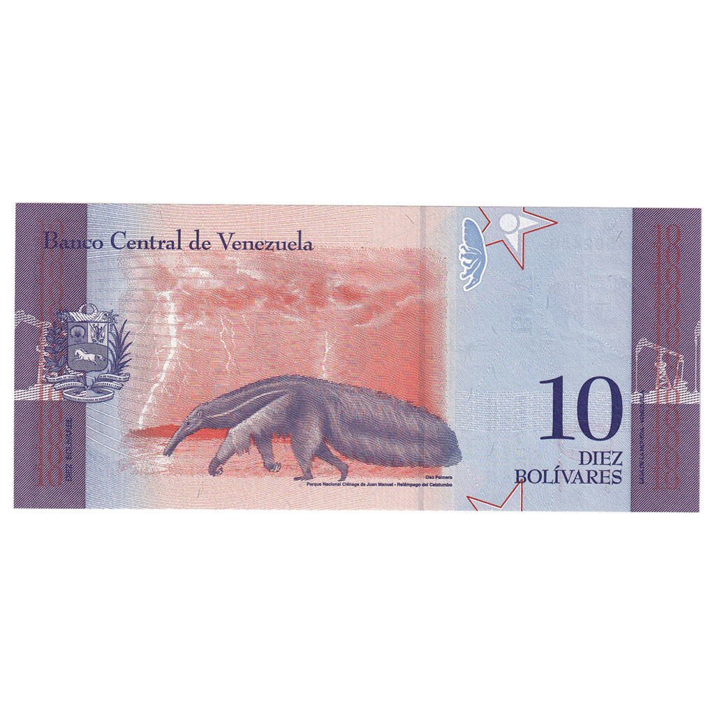 Banknote, Venezuela, 10 Bolívares, 2018, 2018-01-15, UNC(65-70)