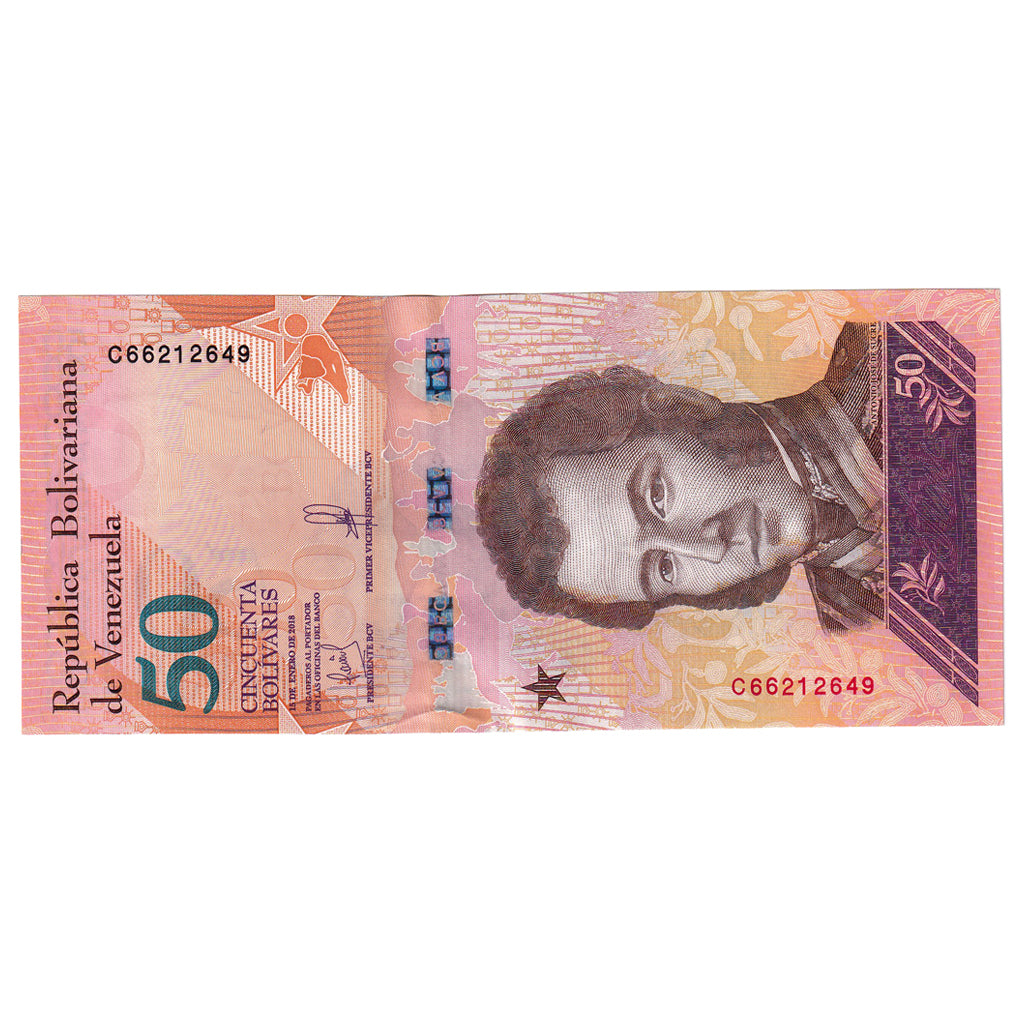 Banknote, Venezuela, 50 Bolivares, 2018, 2018-01-15, UNC(65-70)
