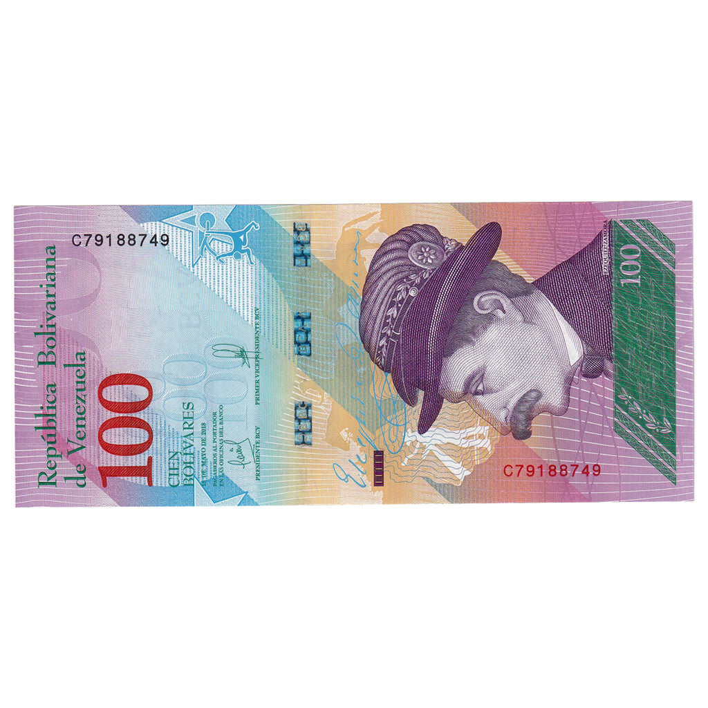 Geldschein, Venezuela, 100 Bolivares, 2018, 2018-05-18, UNZ