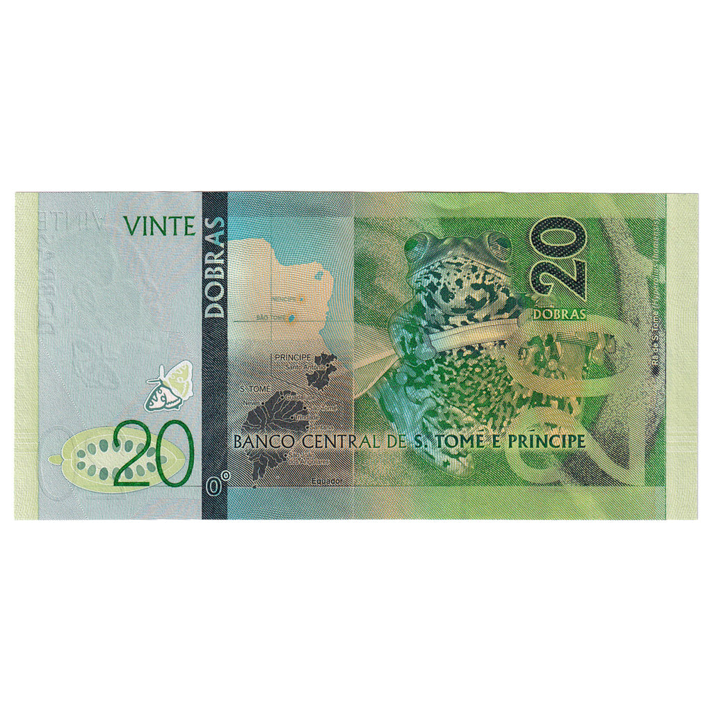 Banknot, Wyspy Świętego Tomasza i Książęca, 20 Dobras, 2016, 2016-10-21