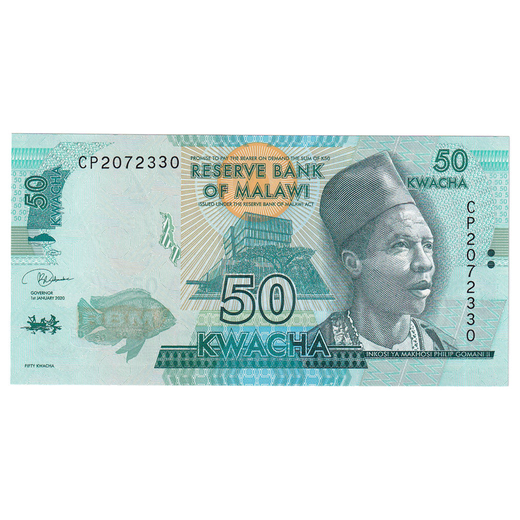 Banconote, Malawi, 50 Kwacha, 2020, 2020-01-01, KM:58, FDS