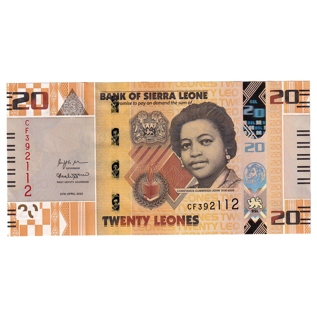 Banconote, Sierra Leone, 20 Leones, 2022, 2022-04-27, FDS