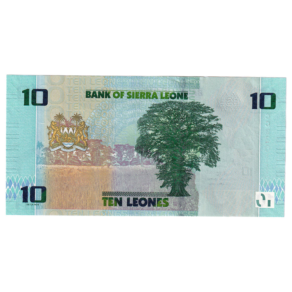 Billete, 10 Leones, 2022, Sierra Leona, 2022-04-27, UNC