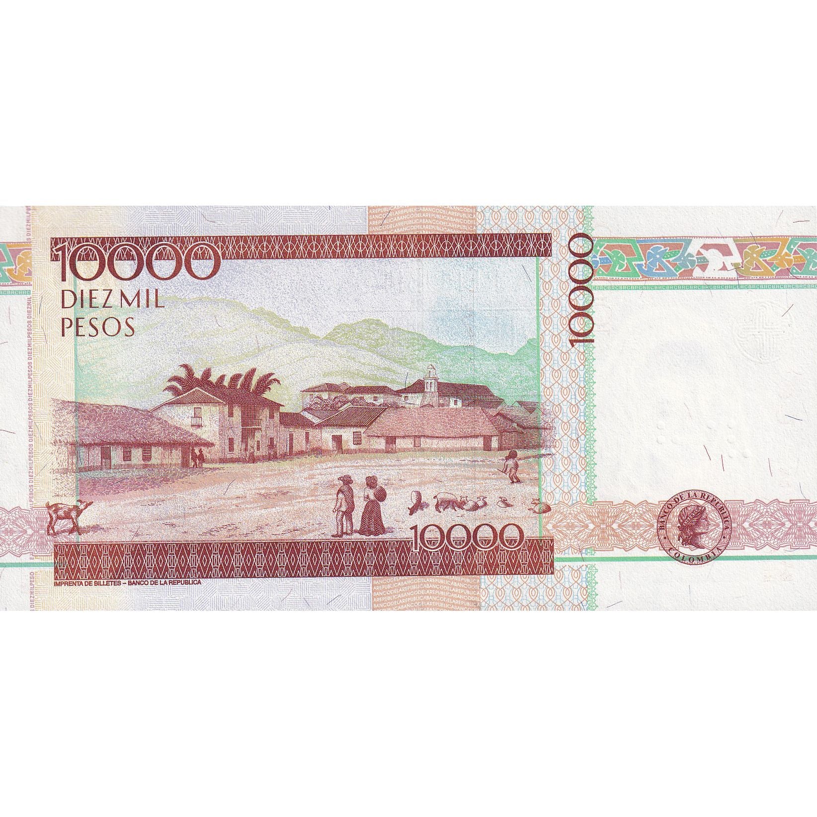 Geldschein, Kolumbien, 10000 Pesos, 2014, 2014-08-03, UNZ