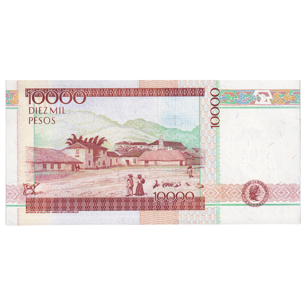 Billet, Colombie, 10000 Pesos, 2014, 2014-08-03, NEUF