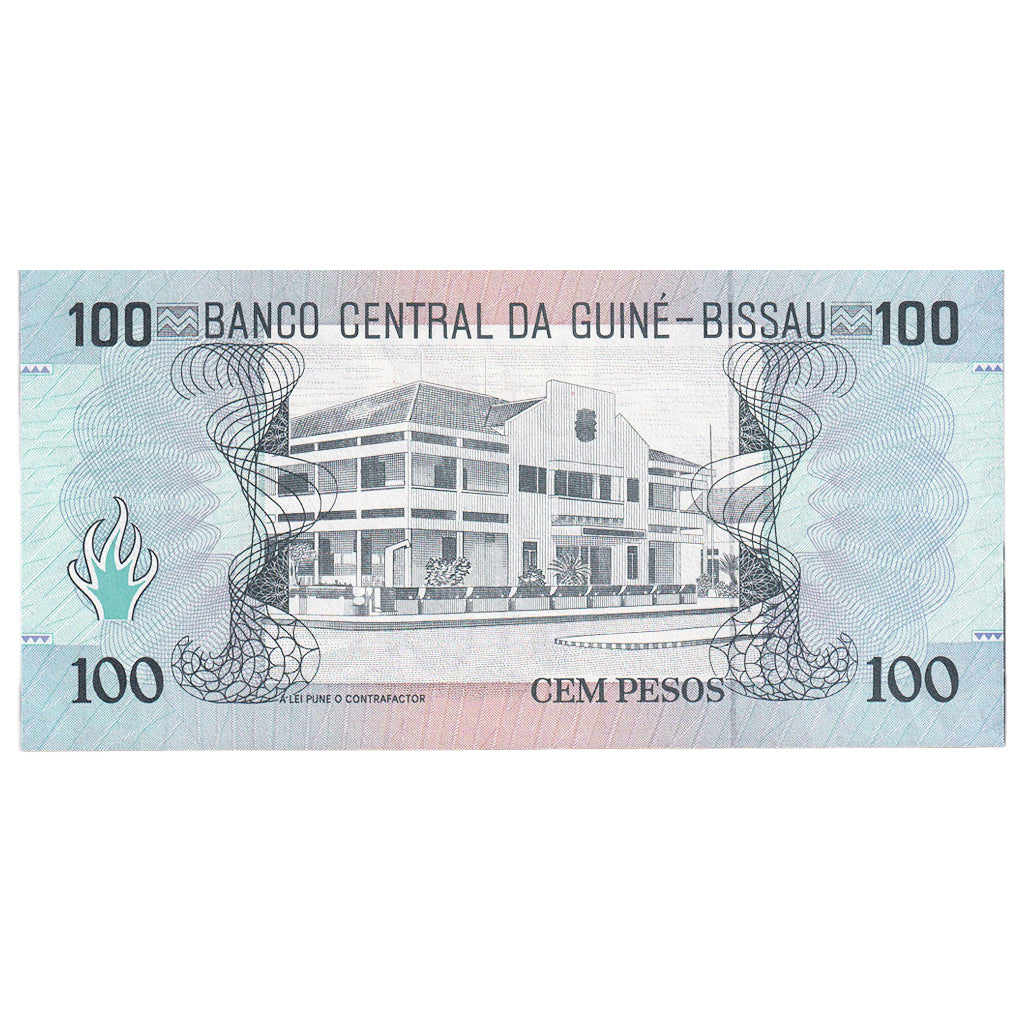 Nota, Guiné-Bissau, 100 Pesos, 1990, 1990-03-01, KM:11, UNC(65-70)