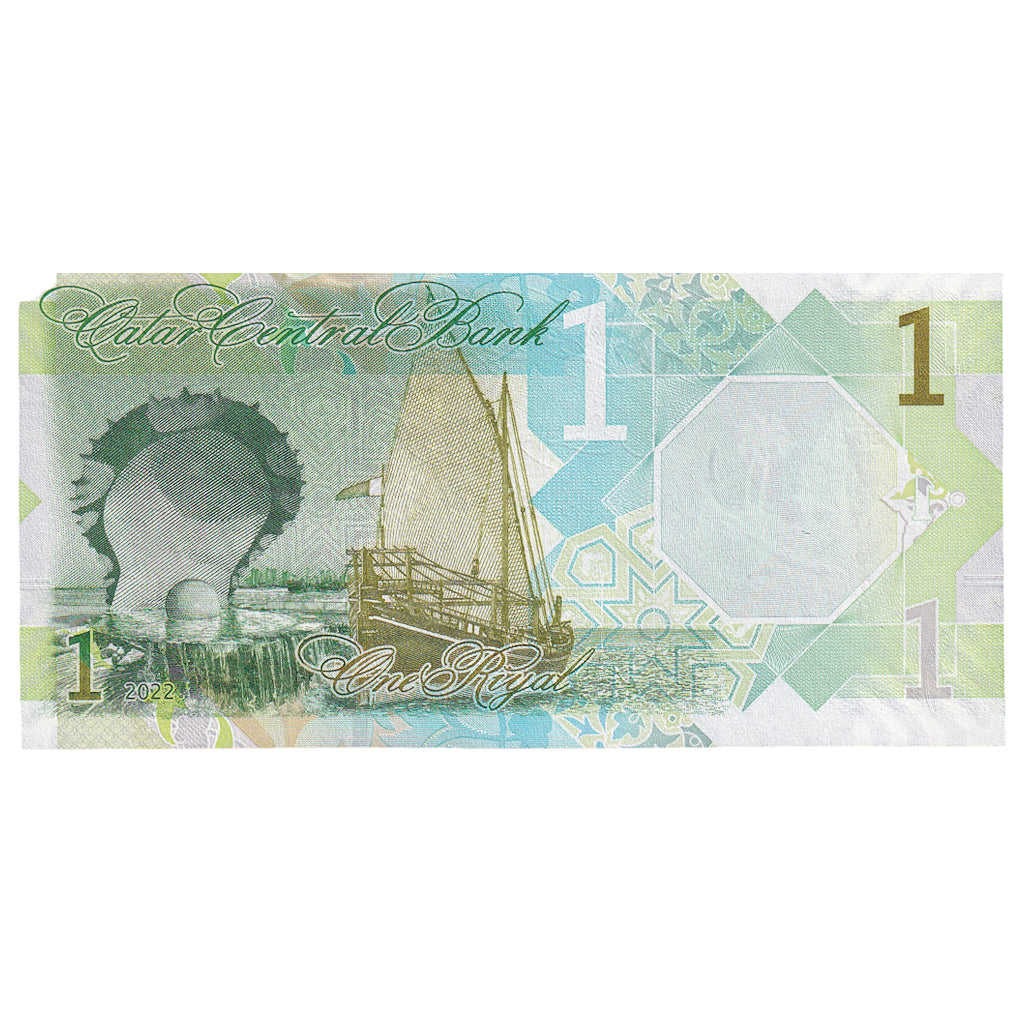 Geldschein, Qatar, 1 Riyal, 2022, UNZ
