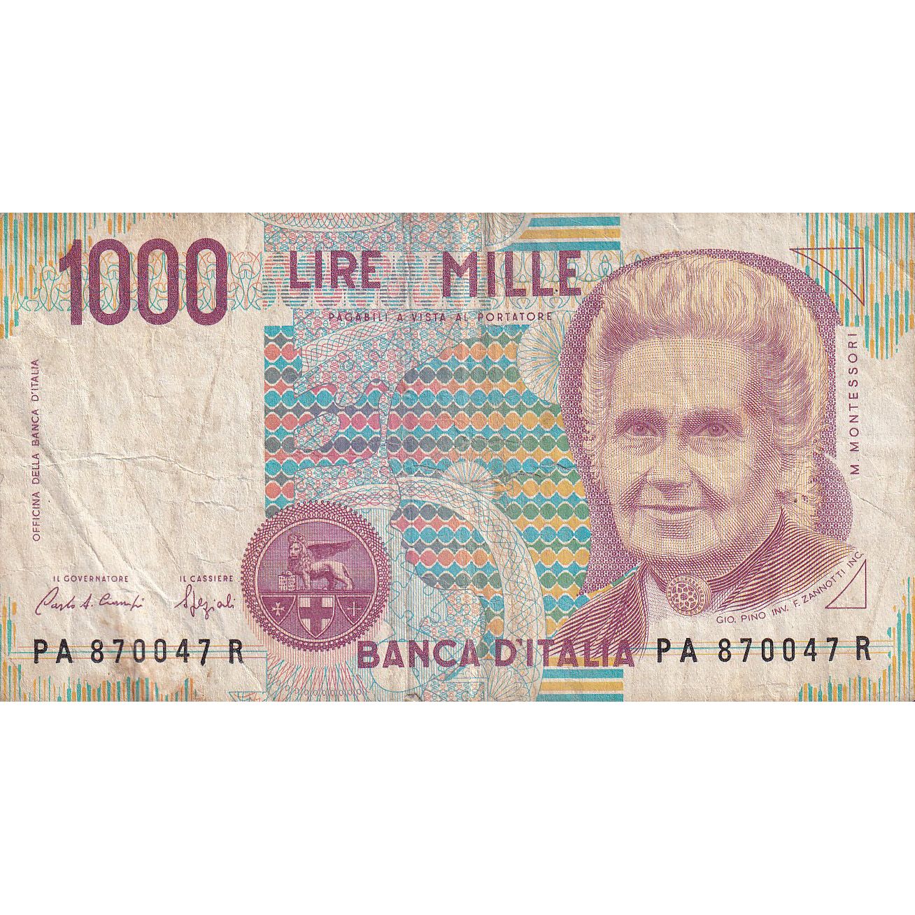 Banknot, Włochy, 1000 Lire, 1990, 1990-10-03, KM:114c, VF(20-25)