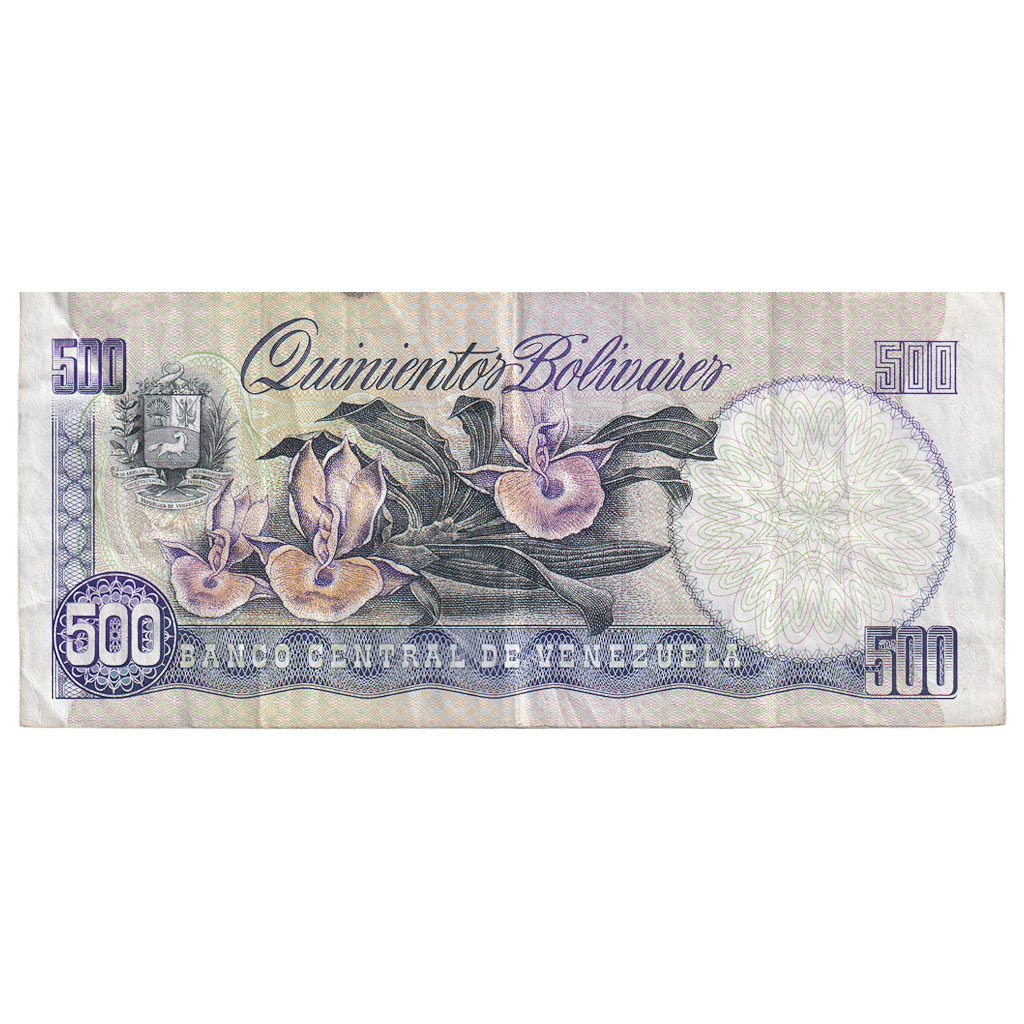 Banknote, Venezuela, 500 Bolivares, 1989, 1989-03-16, KM:67c, VF(20-25)