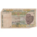 Biljet, West Afrikaanse Staten, 500 Francs, KM:710Kc, TB