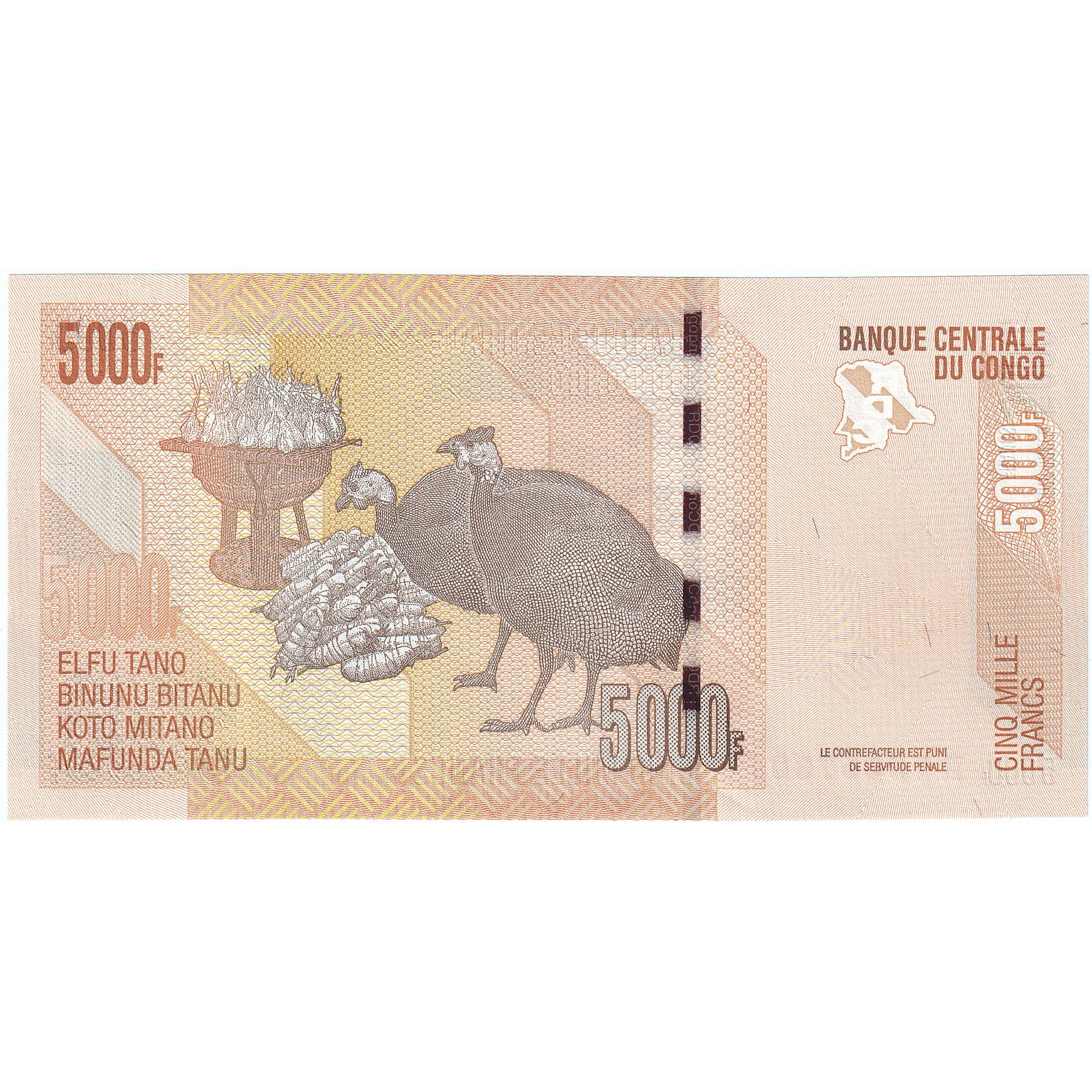 République démocratique du Congo, 5000 Francs, 2020-06-30, NEUF