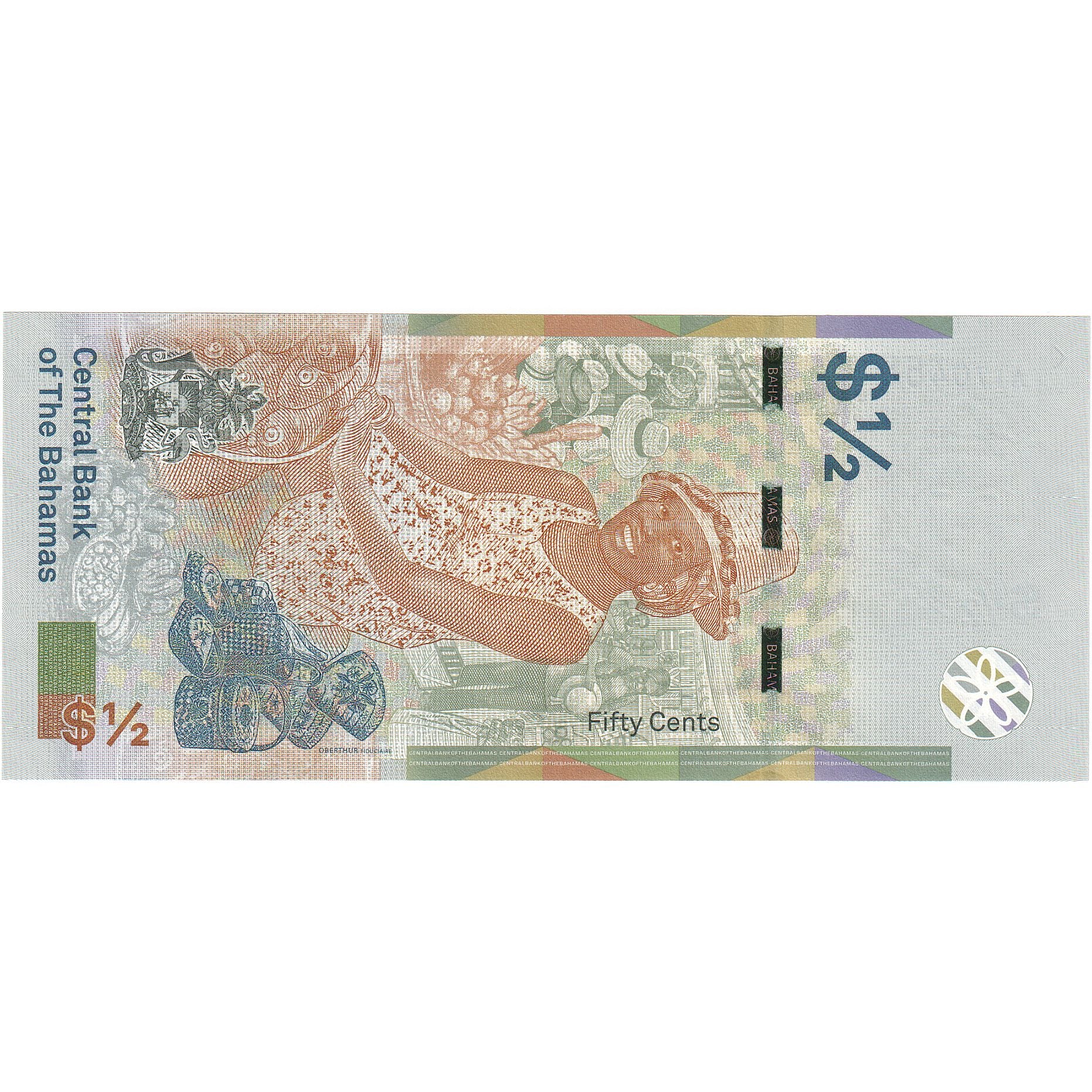 Bahamy, 1/2 Dollar, 2019, UNC(65-70)