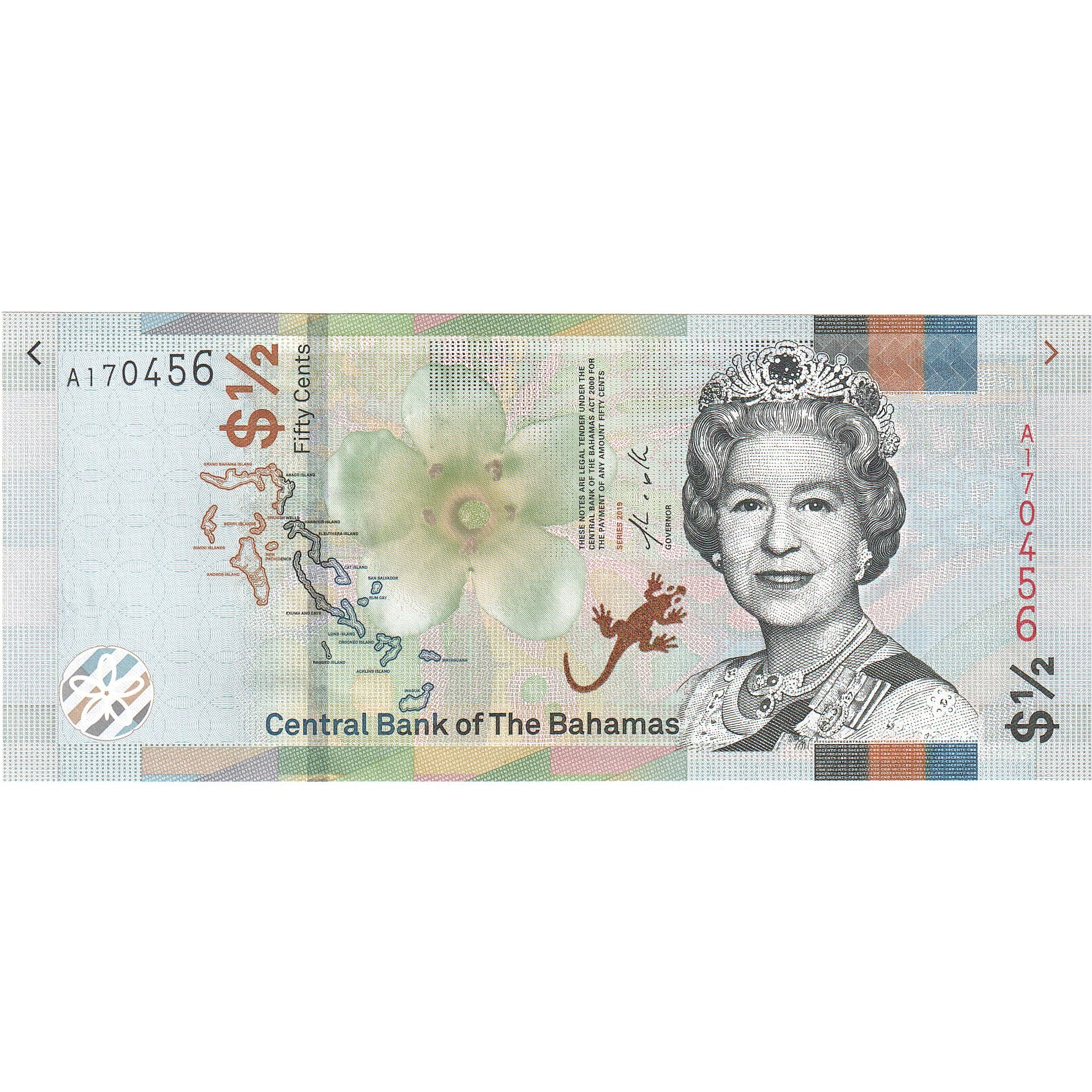 Bahama's, 1/2 Dollar, 2019, NIEUW