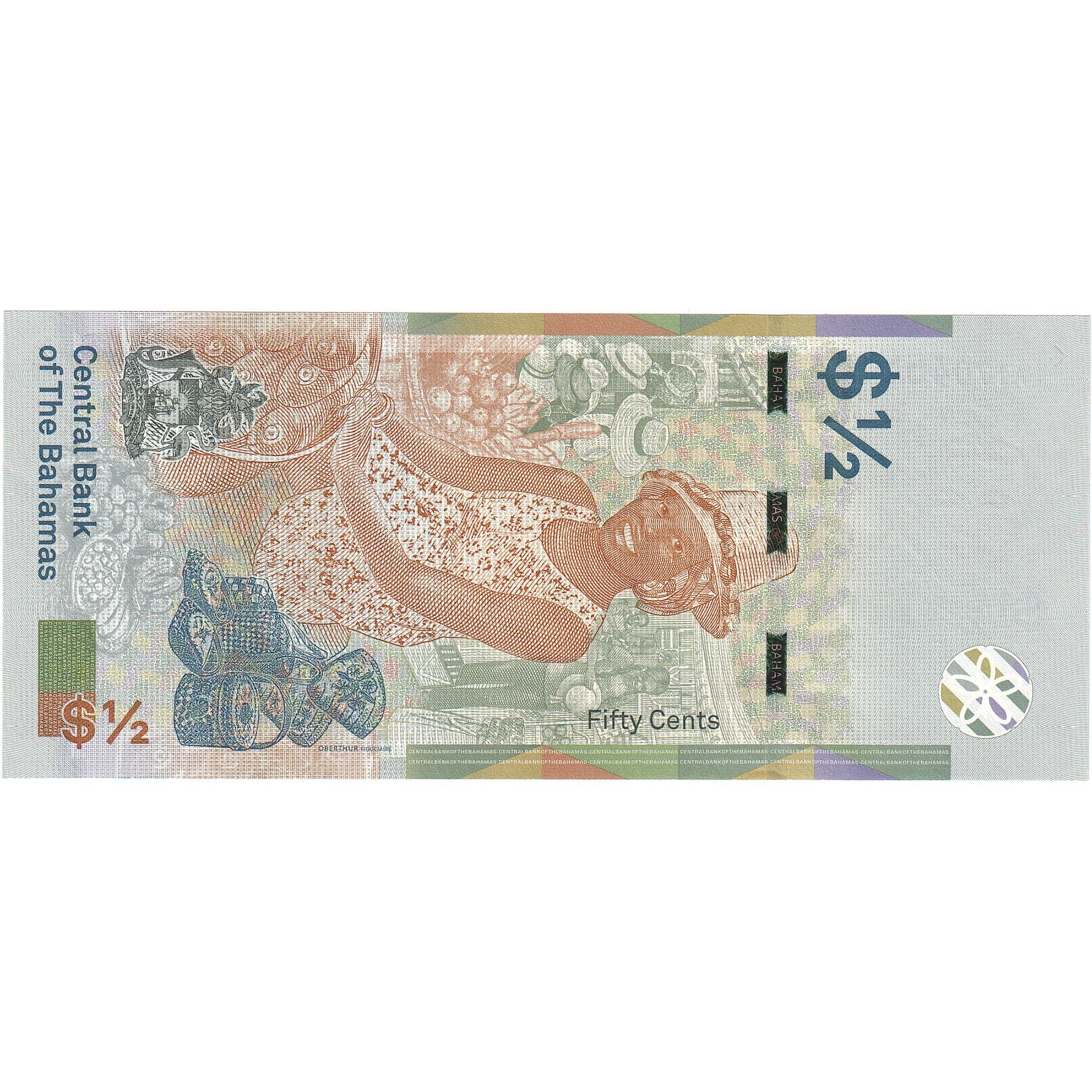 Bahamas, 1/2 Dollar, 2019, UNZ