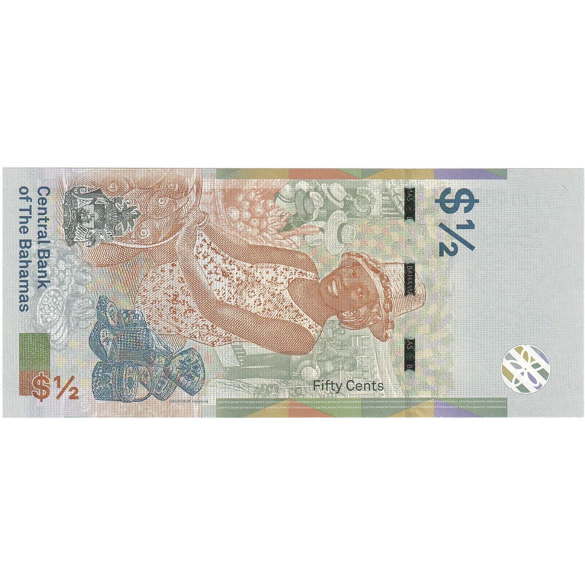Bahamas, 1/2 Dollar, 2019, UNZ