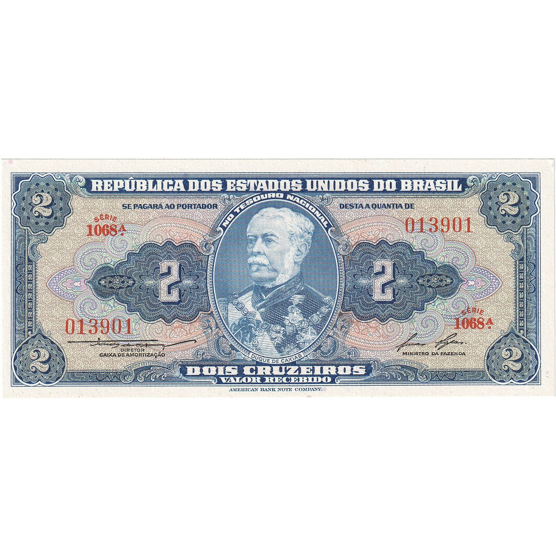 Brasilien, 2 Cruzeiros, UNZ