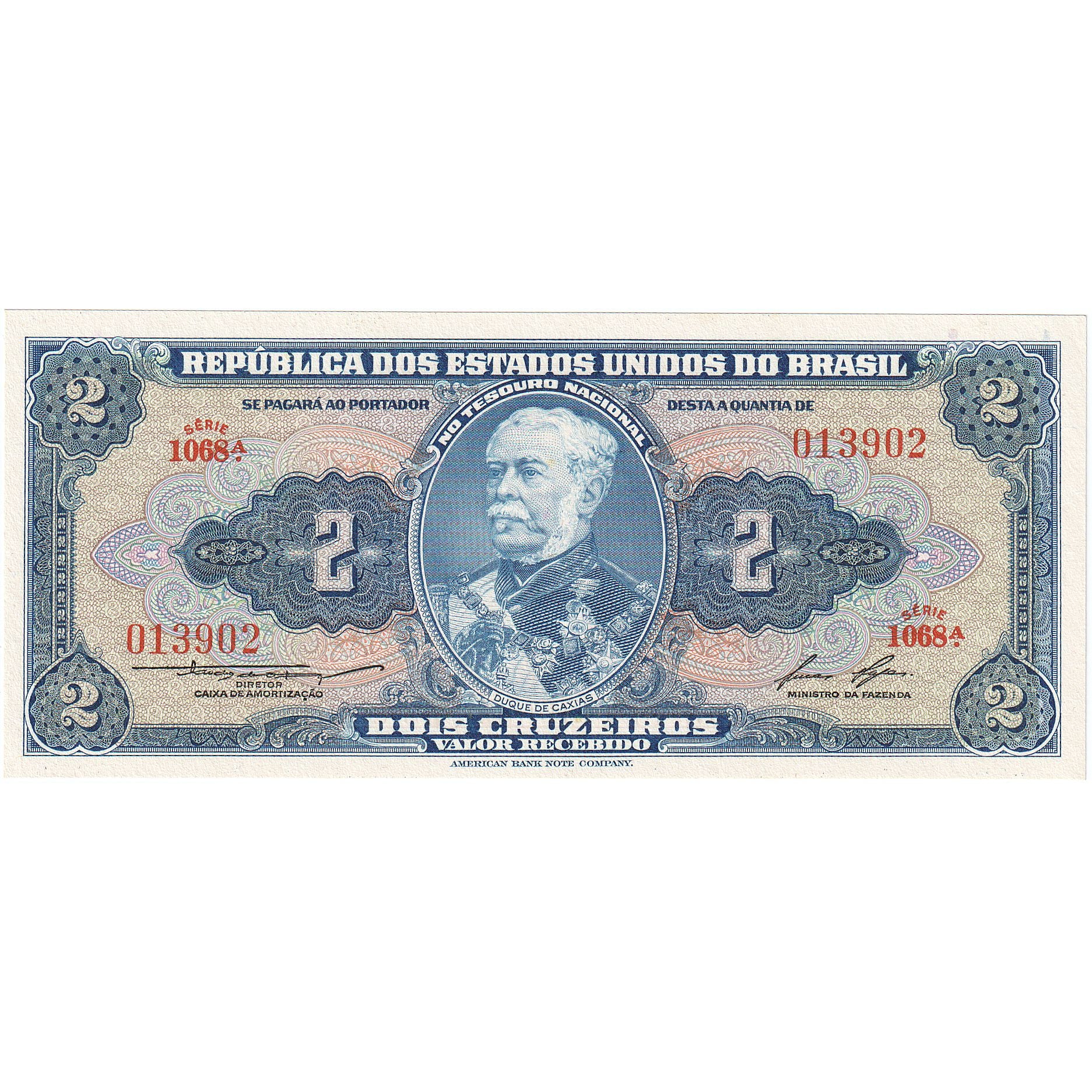 Brasilien, 2 Cruzeiros, UNZ