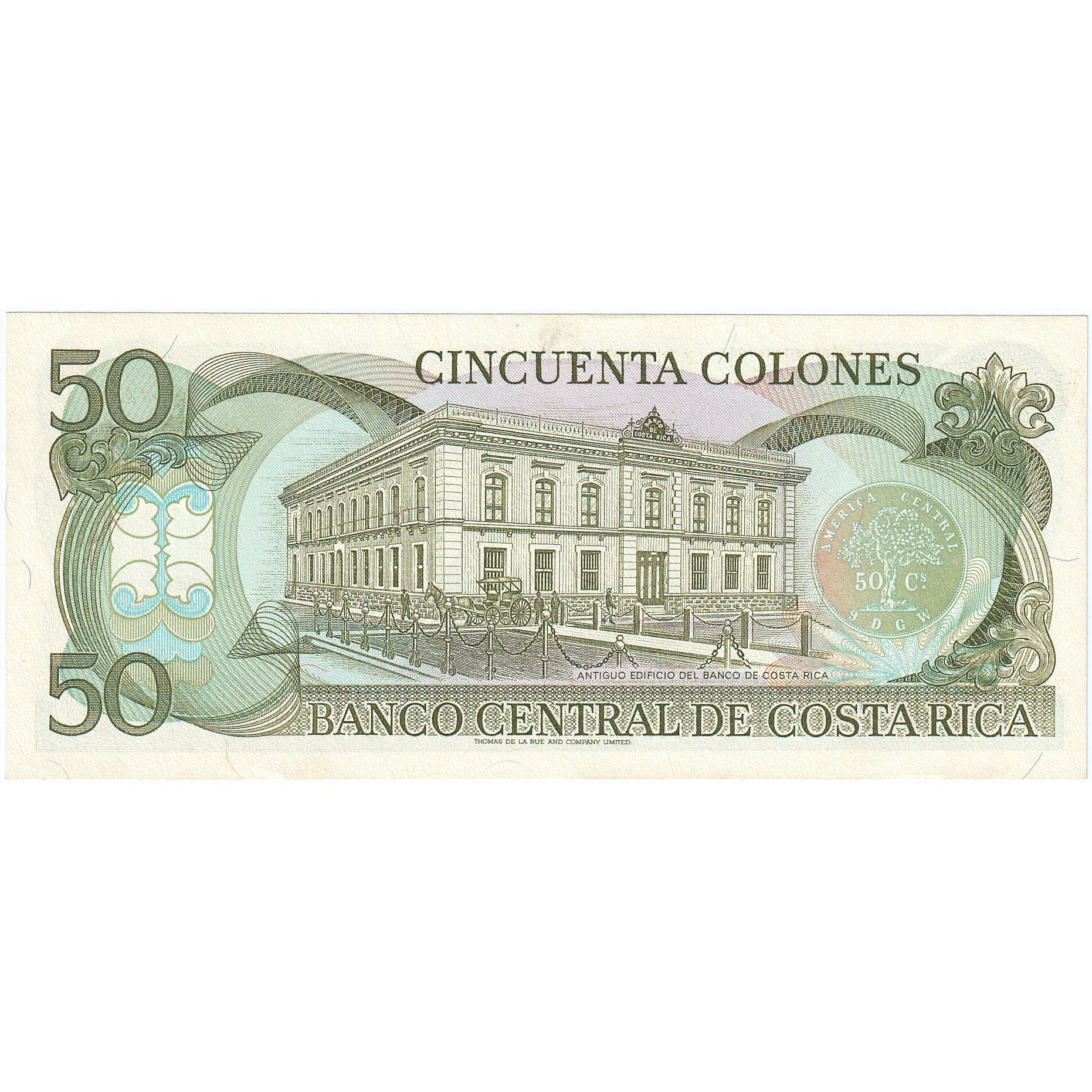 Banknote, Costa Rica, 50 Colones, 1993, 1993-07-07, KM:257a, UNC(65-70)