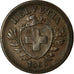 Switzerland, Rappen, 1866, Bern, Bronze, EF(40-45), KM:3.1