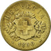 Suisse, 20 Rappen, 1850, Strasbourg, Billon, TB+, KM:7
