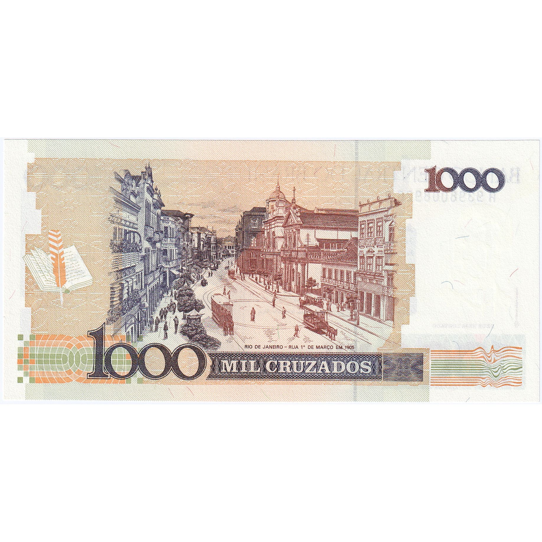 Brasilien, 1000 Cruzados, KM:213b, UNZ