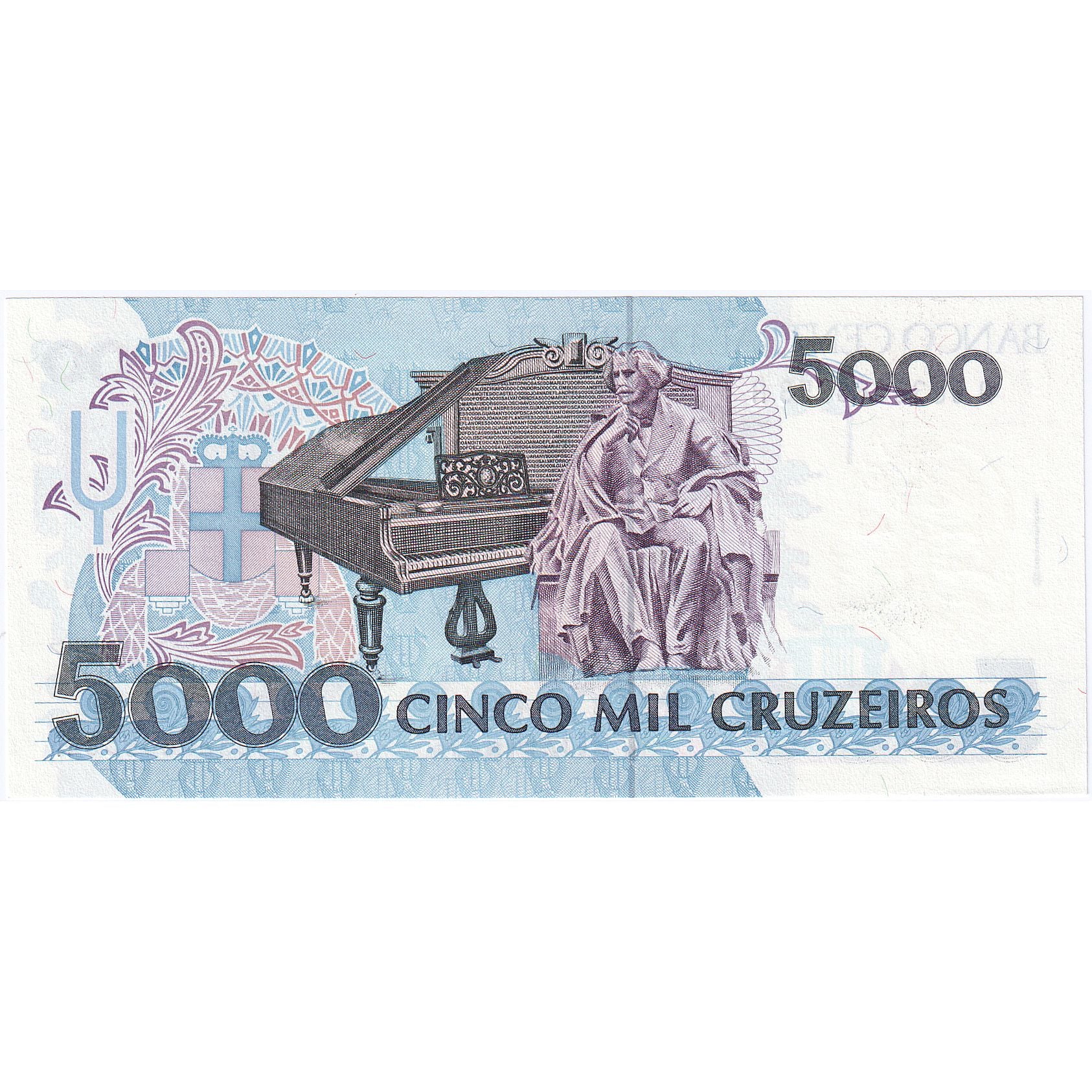 Brasil, 5000 Cruzeiros, KM:232c, UNC(65-70)