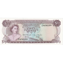 Geldschein, Bahamas, 1/2 Dollar, 1968, KM:26a, UNZ