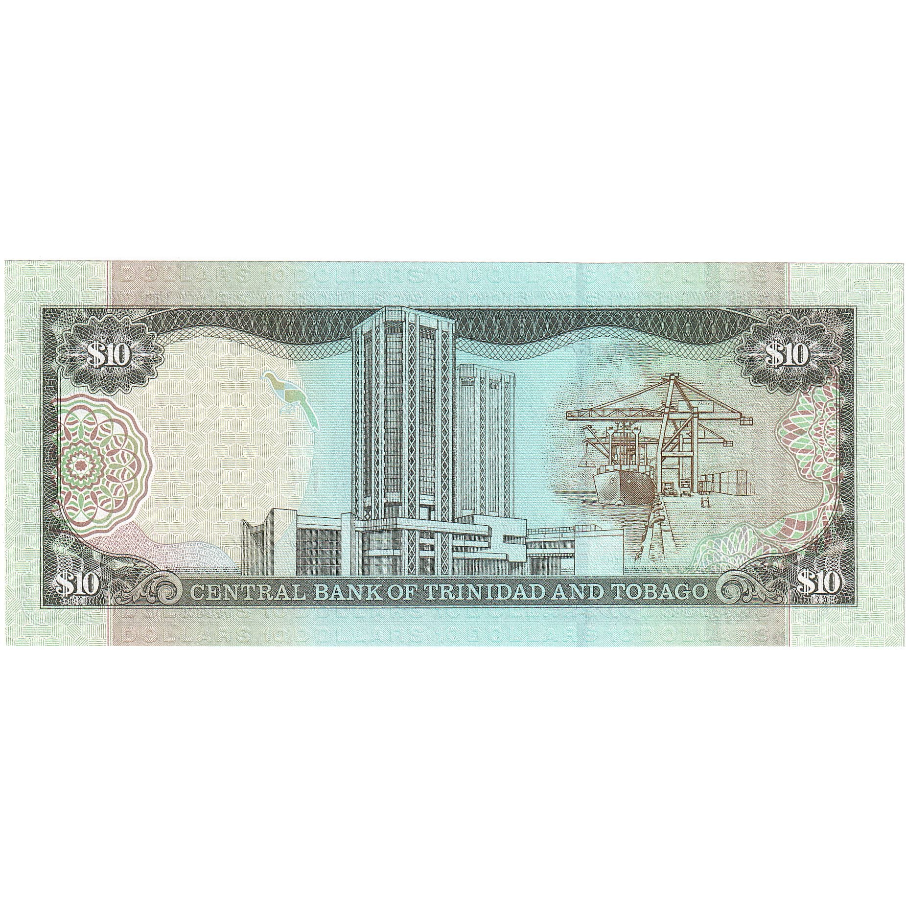10 Dollars, 2002, Trinidad y Tobago, KM:43b, UNC