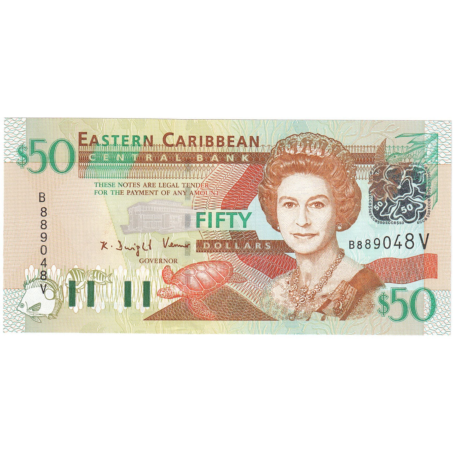 Billet, Etats des caraibes orientales, 50 Dollars, Undated (2003), KM:45m, NEUF
