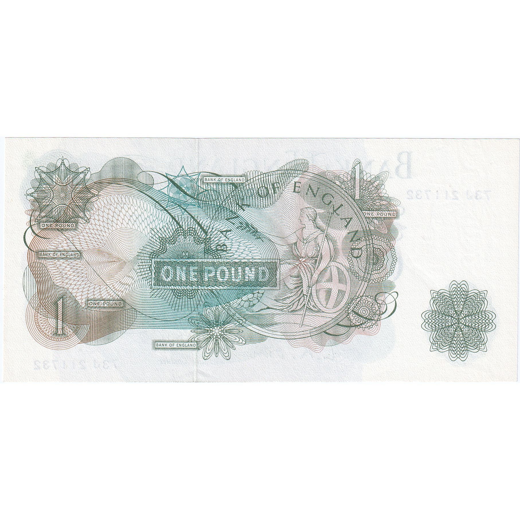 Banknote, Great Britain, 1 Pound, Undated (1960-78), Undated, KM:374e