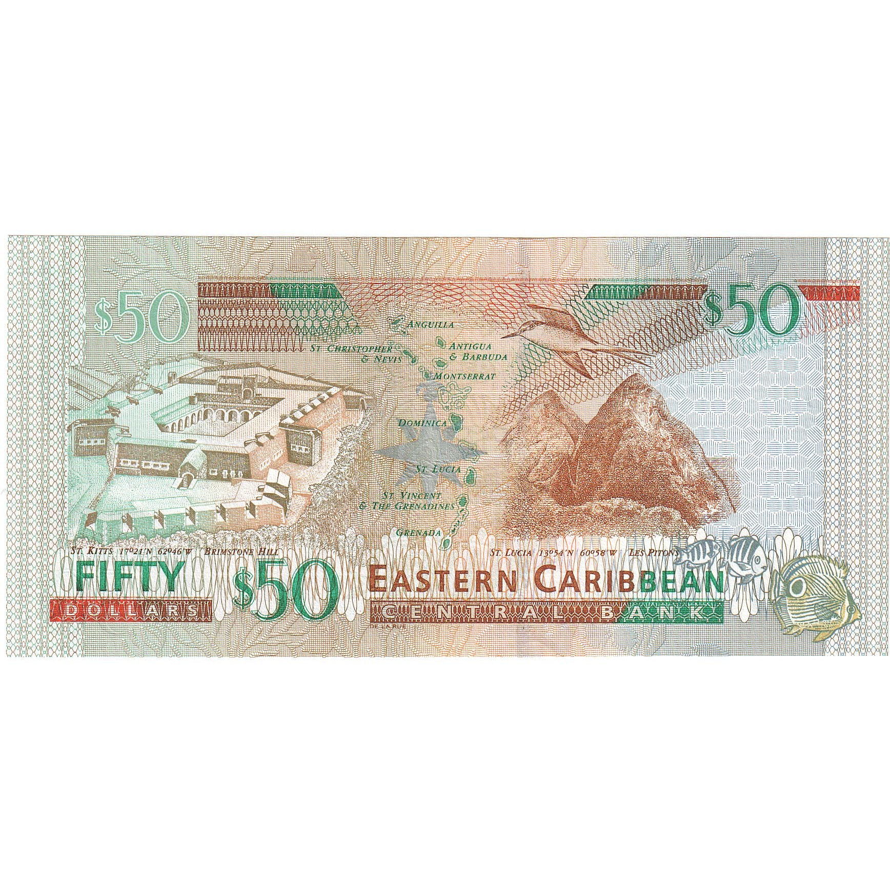 Stati dei Caraibi Orientali, 50 Dollars, Undated (2003), KM:45m, FDS