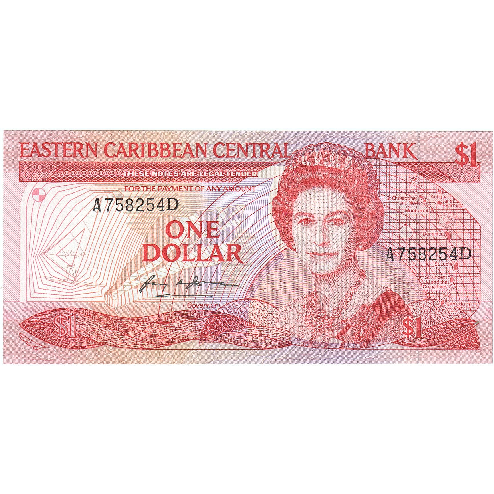 Osten Karibik Staaten, 1 Dollar, UNZ