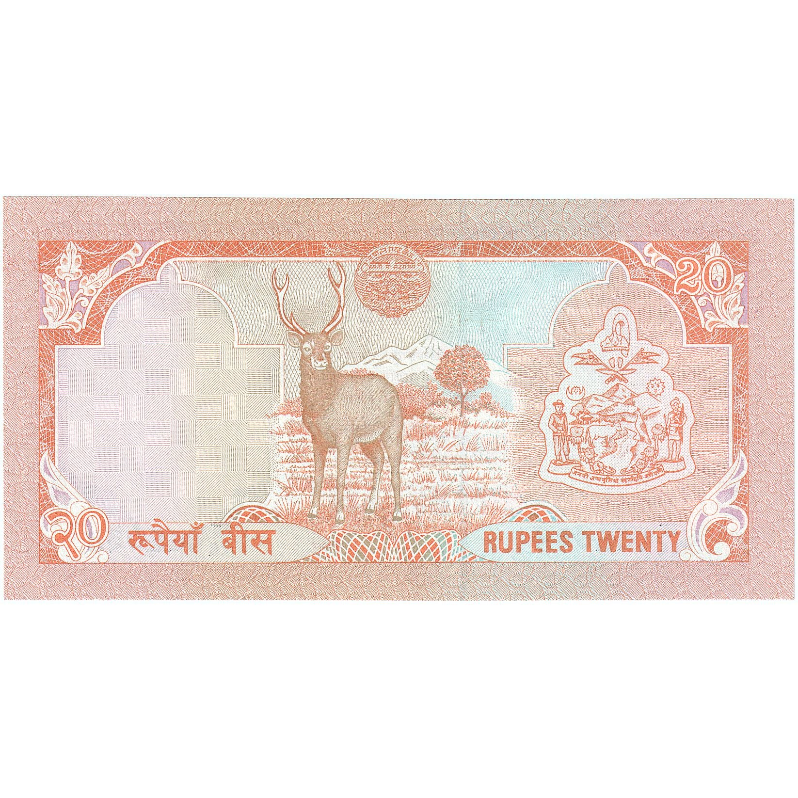 Nepal, 20 Rupees, KM:38b, UNZ